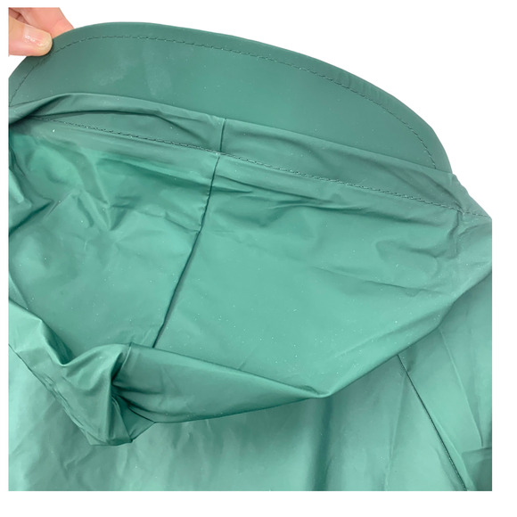 Vintage 1990's Sportsman's Choice Sz XL Longline Green Seam Sealed Raincoat Hood - Picture 7 of 7